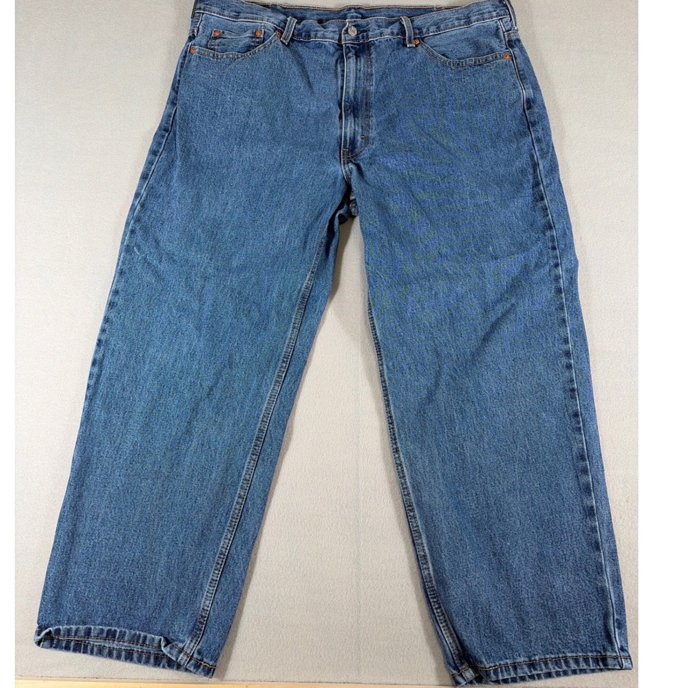 Levis 550 Relaxed Fit Tapered Leg Blue Denim Mens Jeans 42x27‎ Medium Wash